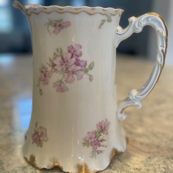 Haviland France Limoges Pink Floral Water Pitcher - Picture 1 of 9